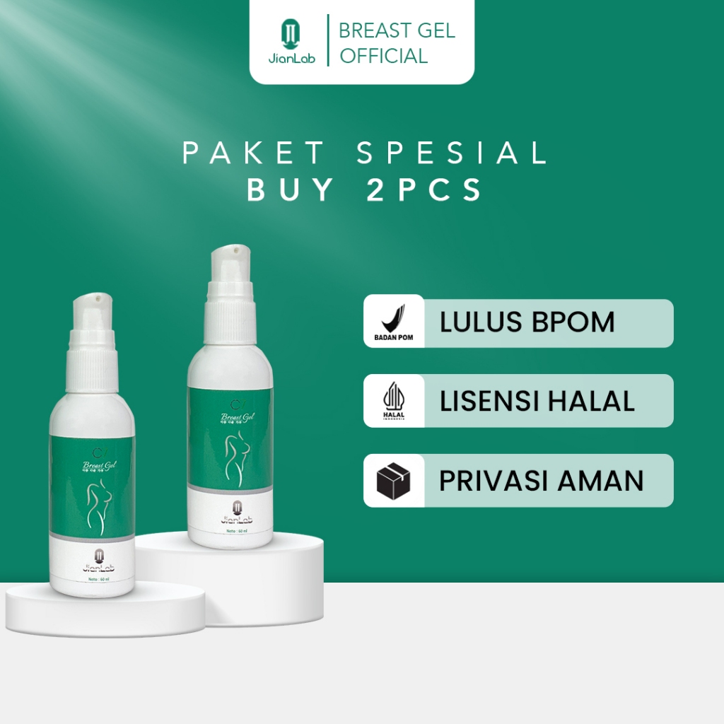 Promo Beli 2 Jianlab Breast Gel By C7 ORIGINAL TERDAFTAR BPOM