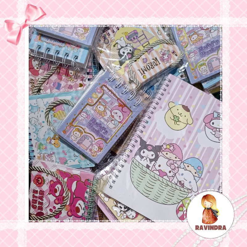 

Ravindra - Tebus Murah Notebook Sanrio+bonus (sticker,bolpen)