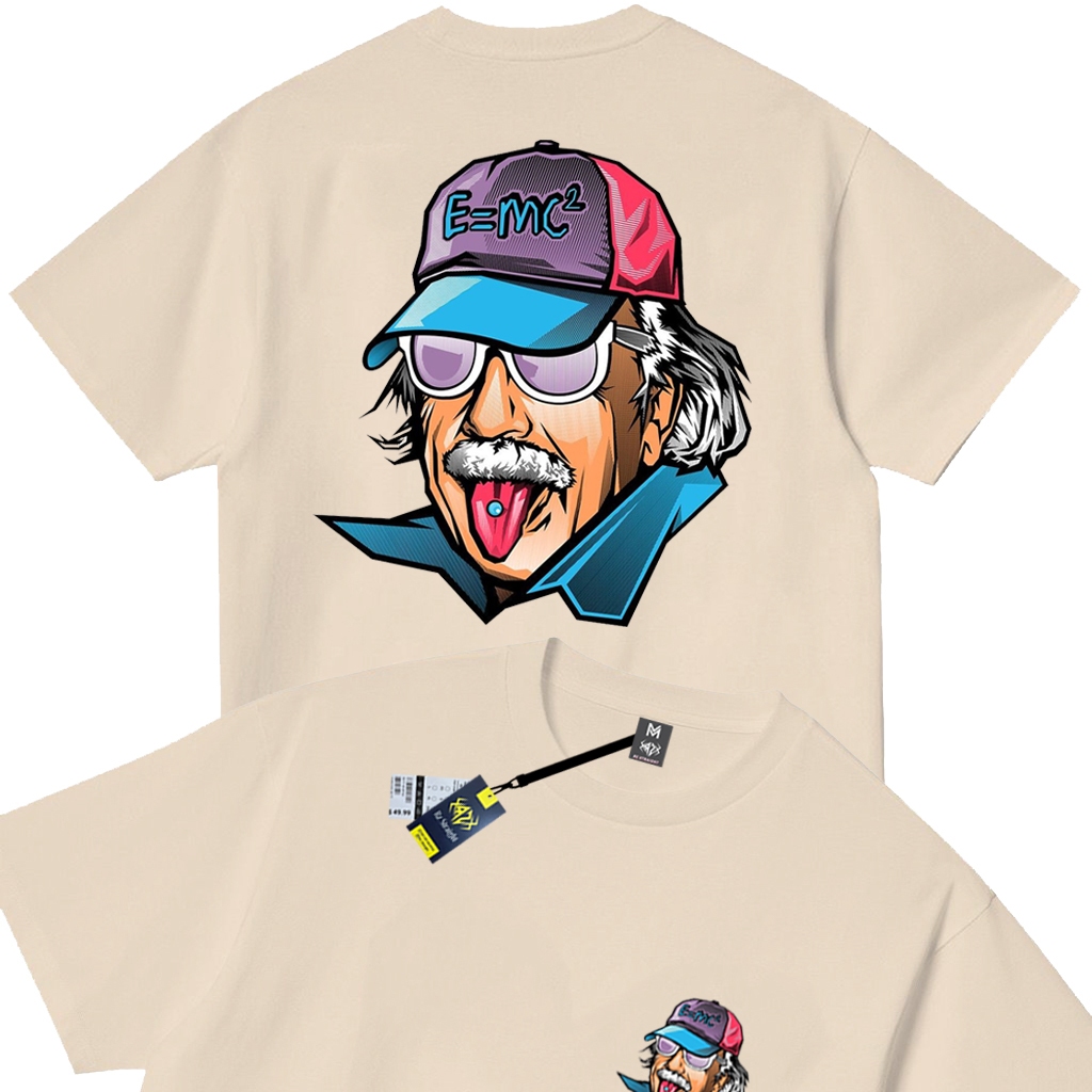 Rz Straight Kaos Distro E-mc Rz Debe Lengan Pendek Print Quality Baju Pria & Wanita Unisex