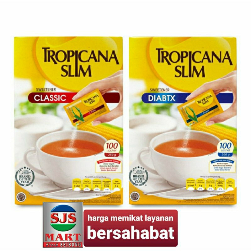 

Tropicana Slim sweetener 100'Sachet