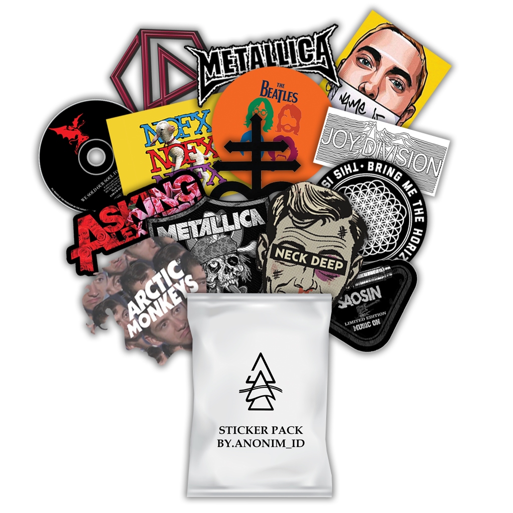 

Sticker Pack Band Stiker Aesthetic Hypebeast Ukuran Sedang Besar Anti Air Dan Gores