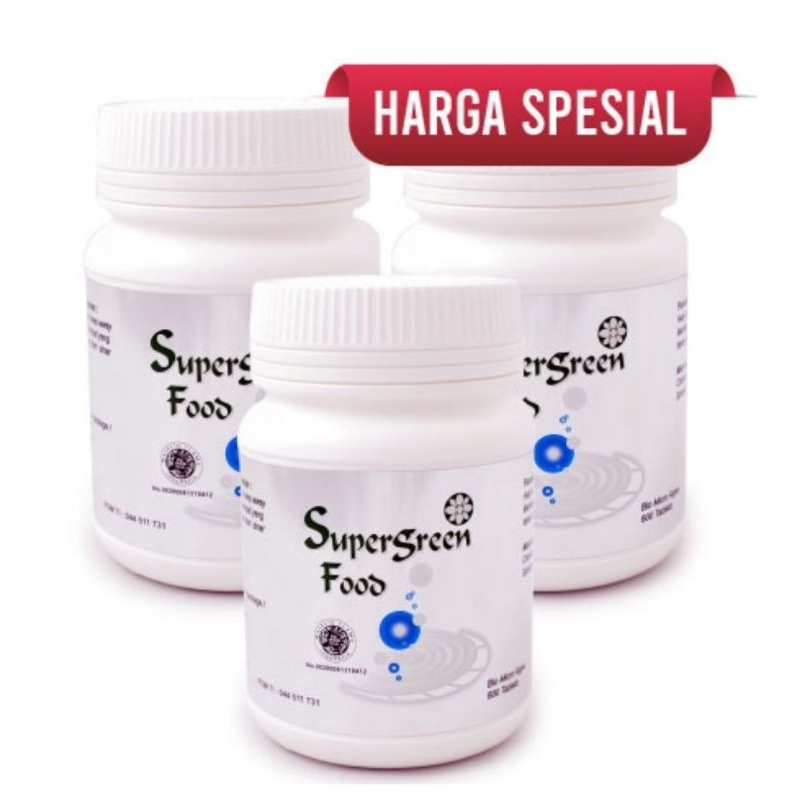 Paket 3 Supergreen Food 600 tabs SGF KK