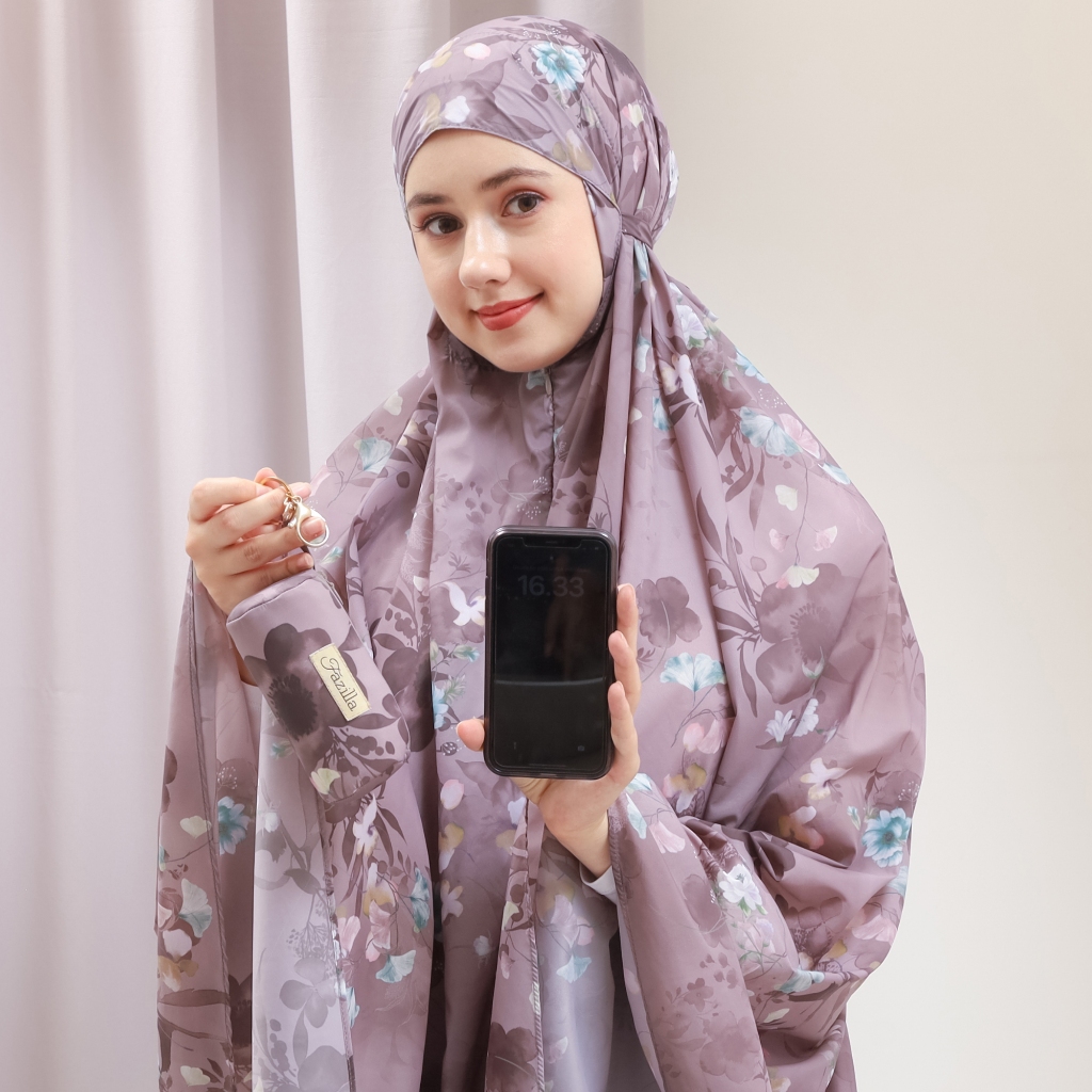 FAZILLAMUKENA - Mukena Parasut Korea Traveling Motif Mini Pouch Terkecil Jumbo