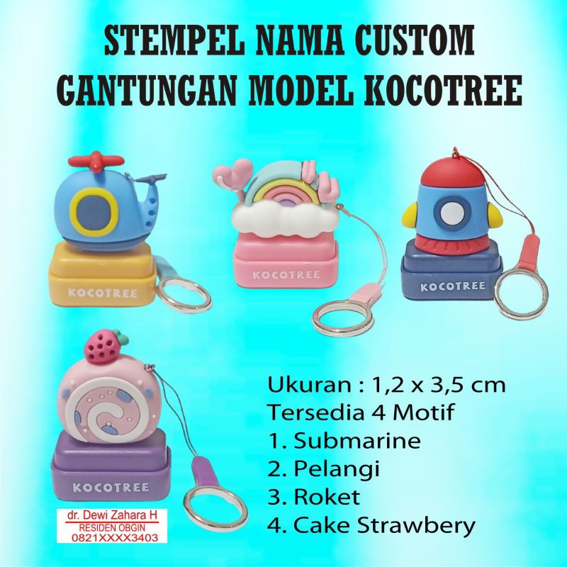 

Stempel Nana Custom Gantungan Model Kocotree