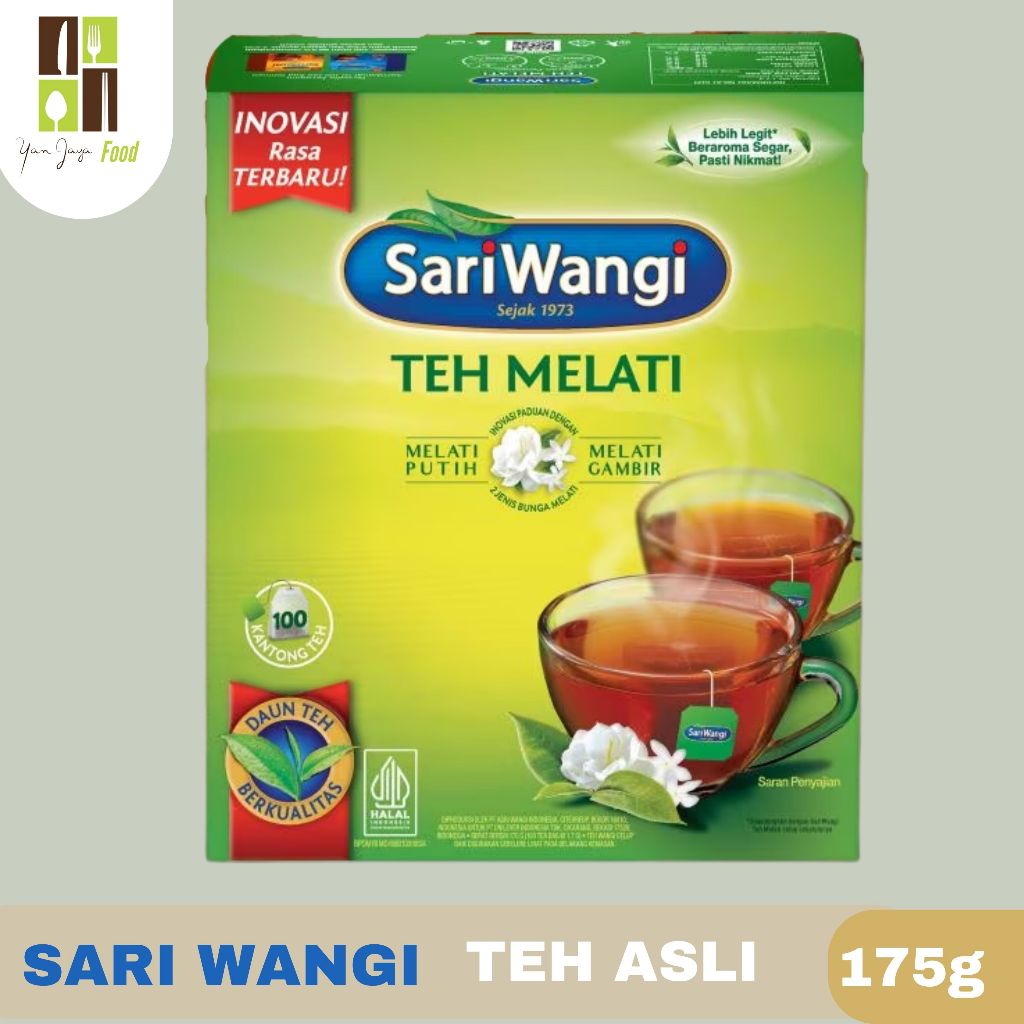 

Sari Wangi Teh Melati / Teh Celup / Melati Putih / Melati Gambir 175g / 100 Bag