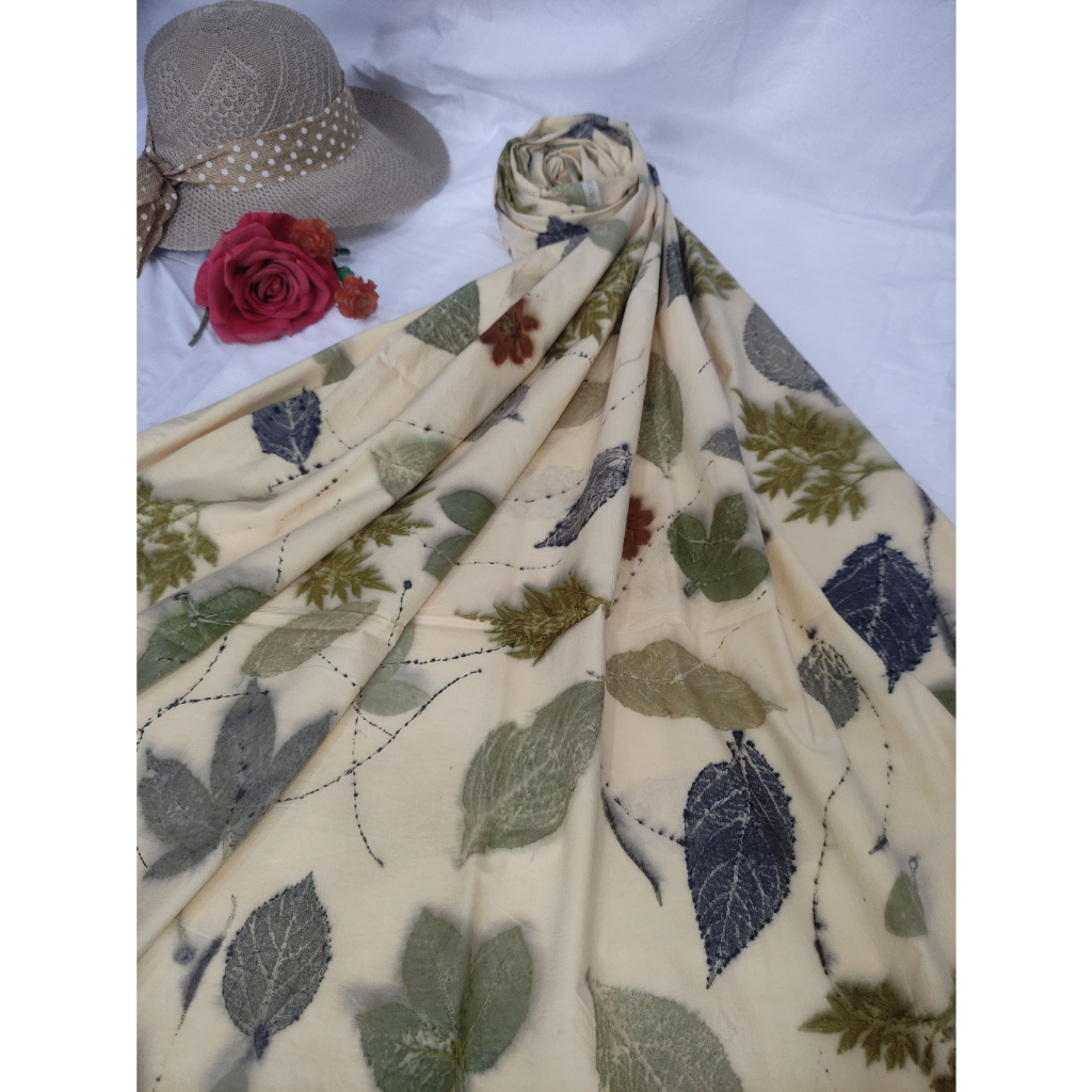 Kain Ecoprint Handmade Rayon Premium by Kainnugraha