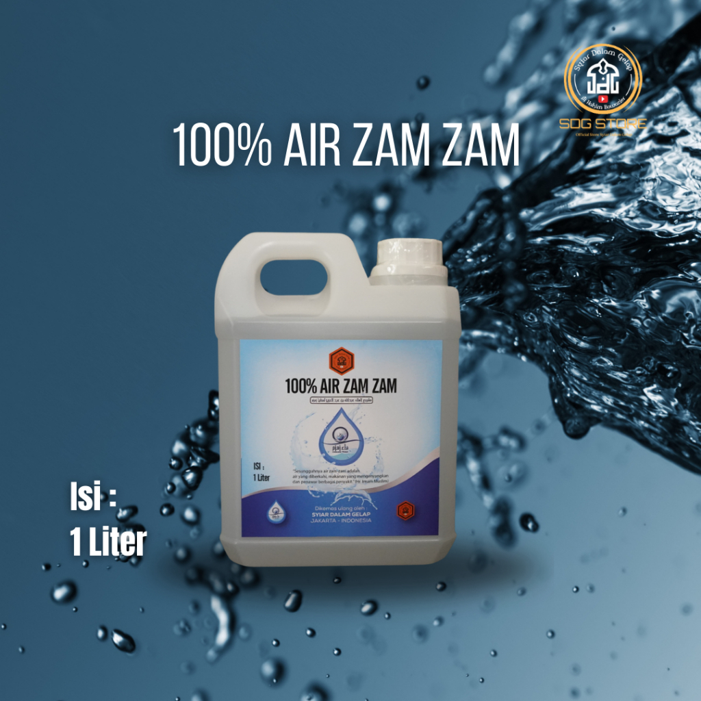 

SDG Air Zam Zam 1 Liter / Air Zam Zam 100% Murni Tanpa Campuran