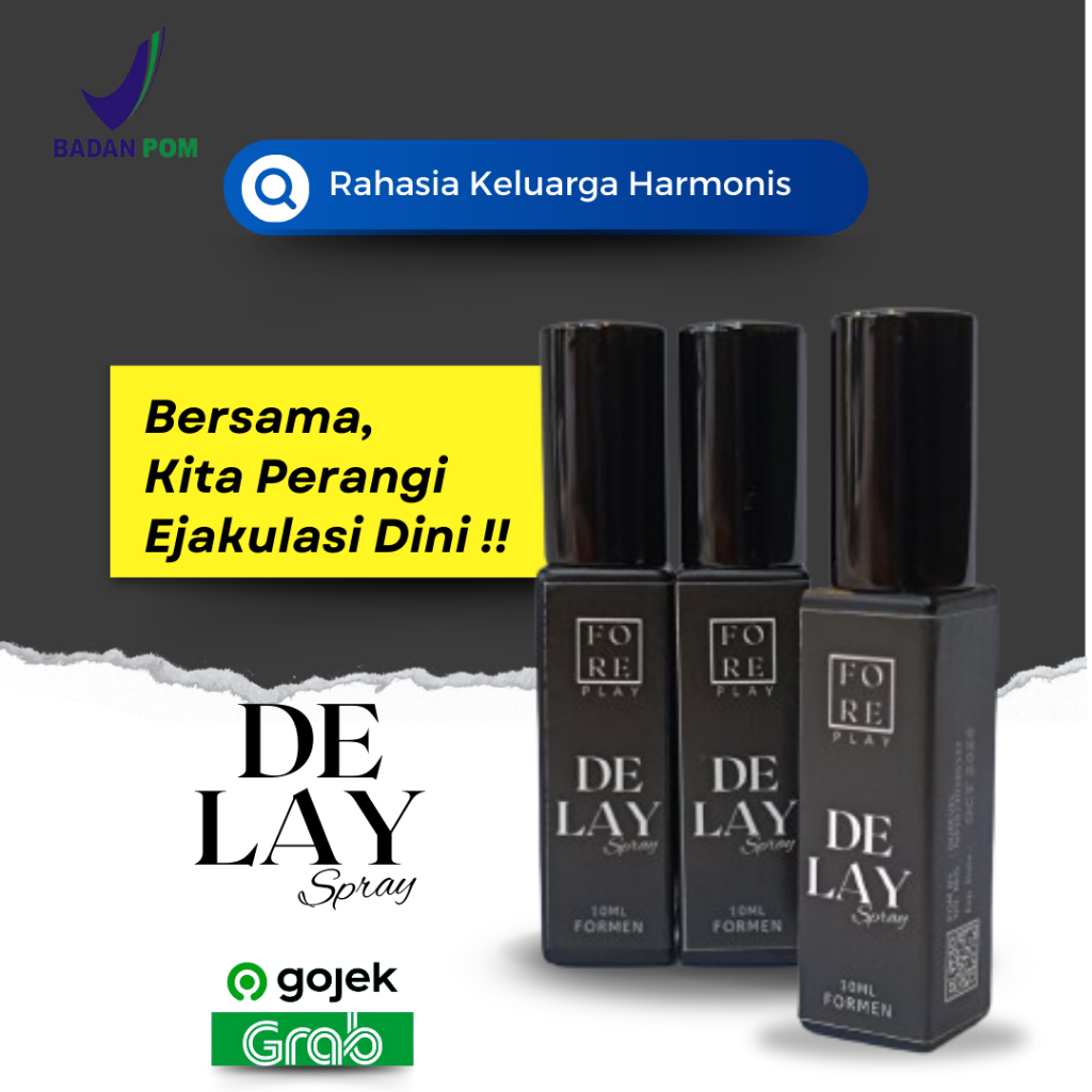 DELAY SPRAY Atasi Ejakulasi Dini Semprot Oles Herbal Kuat Pria - ED-OIL Tahan lama sex original BISA