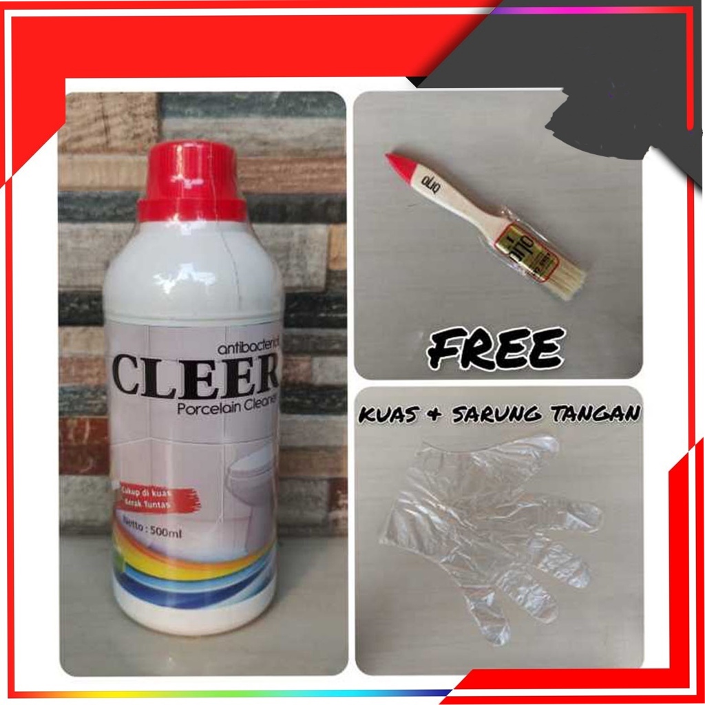 CLEER Cairan Pembersih Kerak Keramik Kamar Mandi Toilet Ampuh / CLEER PORSELEN CLEANER Pembersih Ker