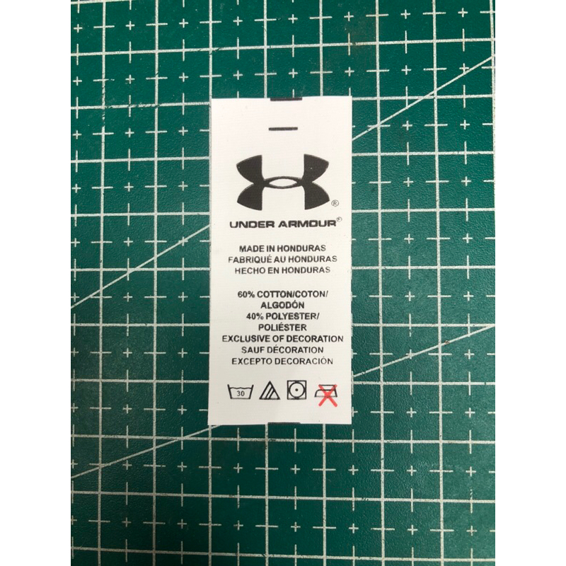 

UNDER ARMOUR WASH TAG SUPER PREMIUM CO 1X DIKIRIM 600PCS