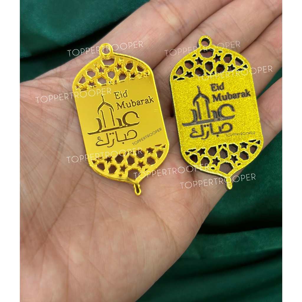 

Hiasan Hampers Lebaran Idul Fitri | Tag Hampers Idul Fitri | Eid Mubarak Label Idul Fitri Gantungan Kado Parcel Acrylic Mubarak Ramadan