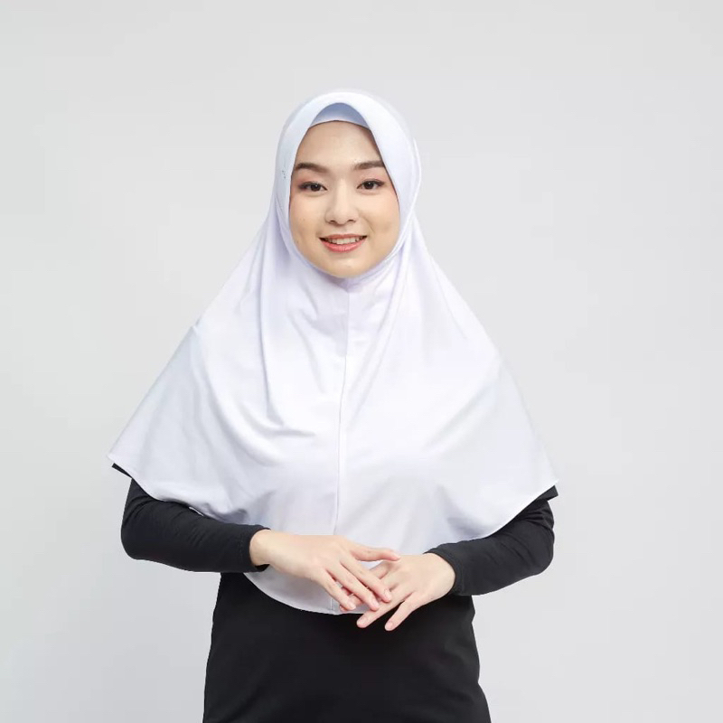 (GROSIR) Bergo Hamidah ( ORI ) / Bergo Jersey Menutup Dada / Hijab Instan
