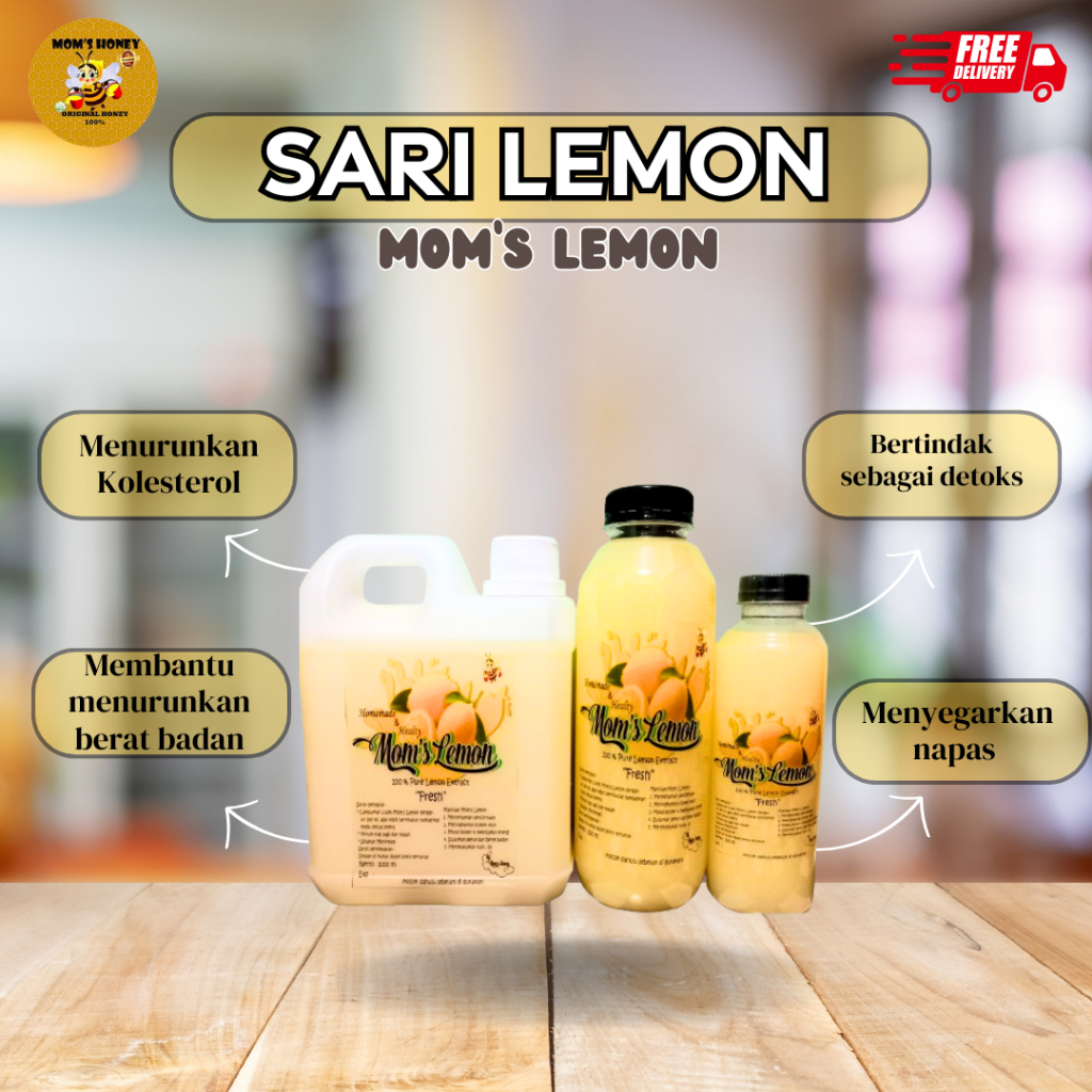 

Sari Lemon Fresh By Moms Honey / Air Lemon 100% Murni