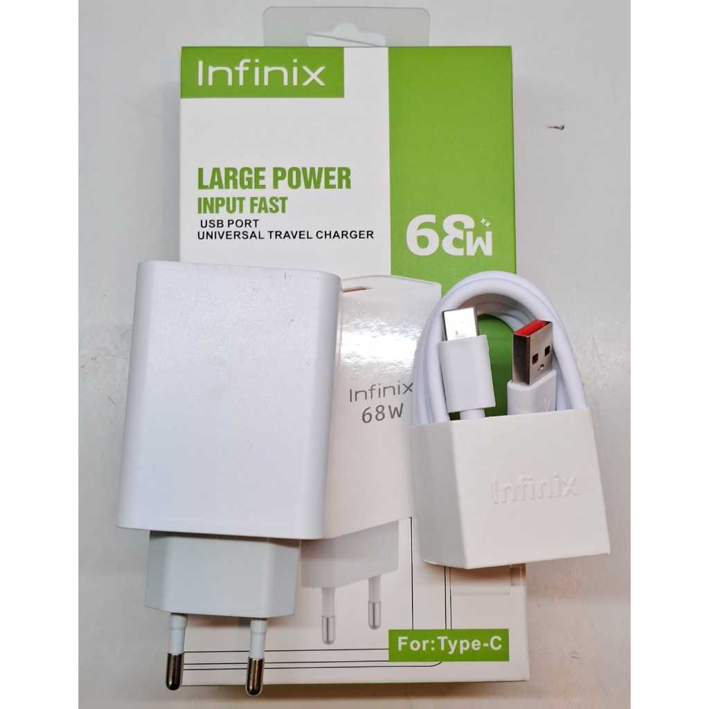 Charger Infinix 10W 18W 33W 45W 68W Watt Smart 4 5 6 Hot 8 Hot 9 Play Hot 11 Hot 30 Hot 30i Hot 30 P