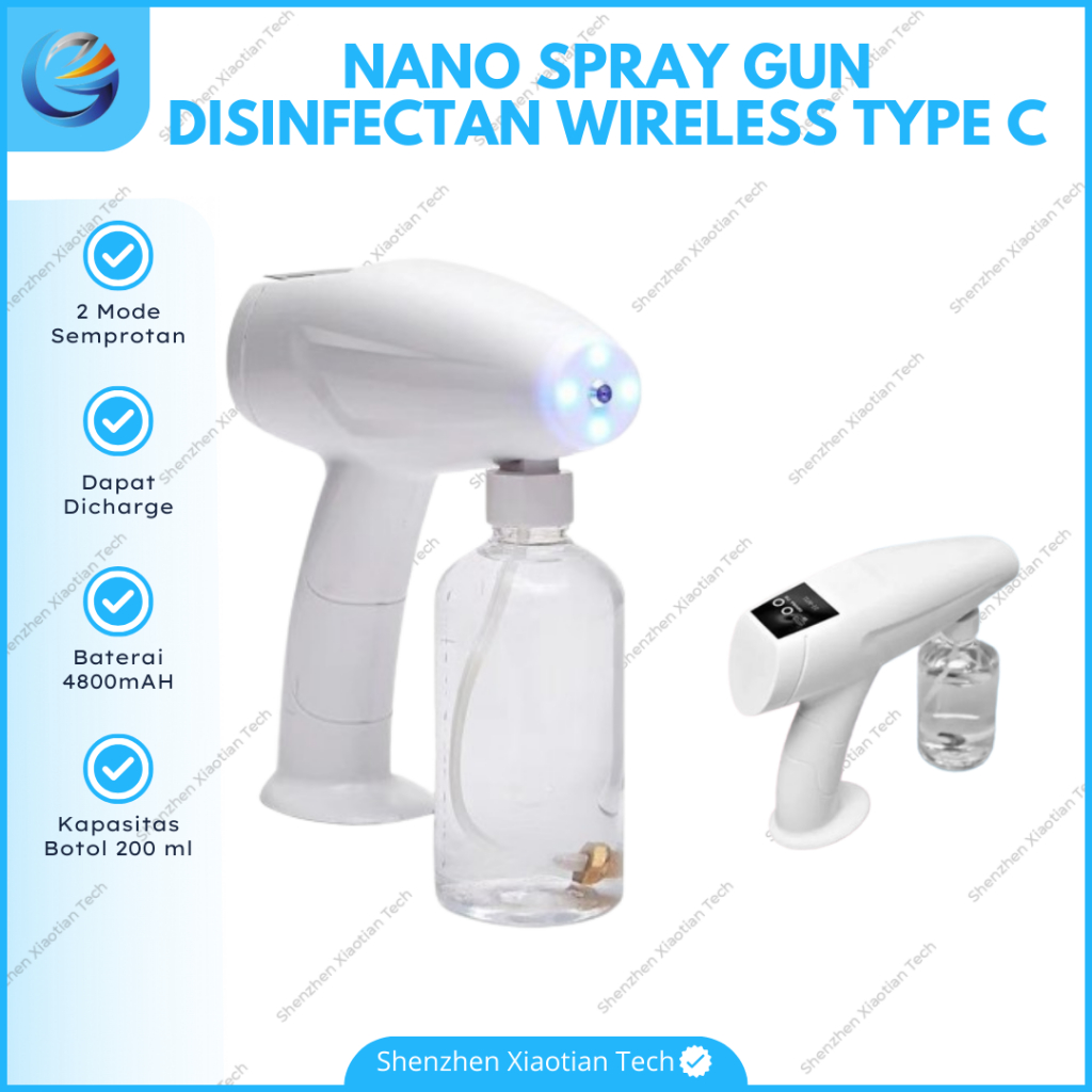 Nano Spray Gun Tanpa Kabel | Nano Disinfectant Spray Gun | Nano Gun|