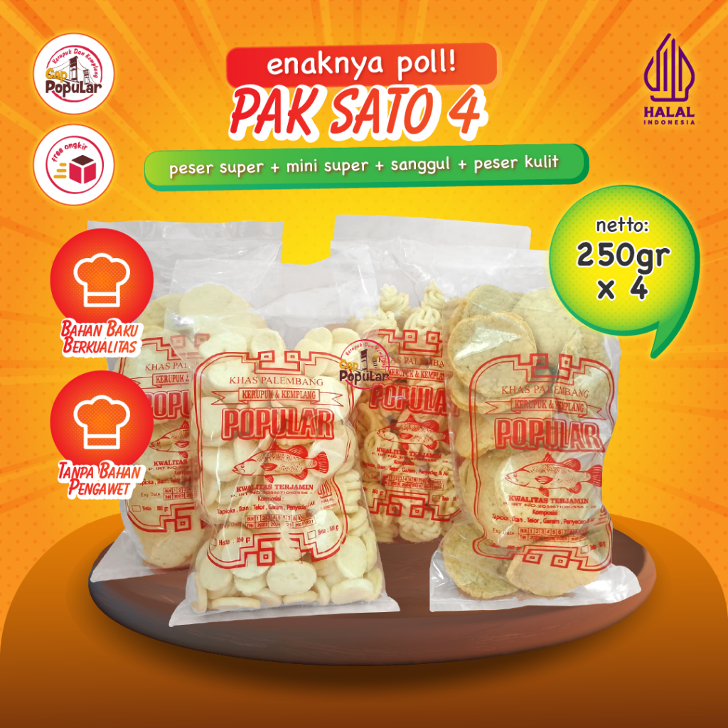 

Pak Sato 4 Peser Super Mini Sanggul Peser Kulit 1 Kg Makanan Ringan Cemilan Gurih Enak By Novithanthan