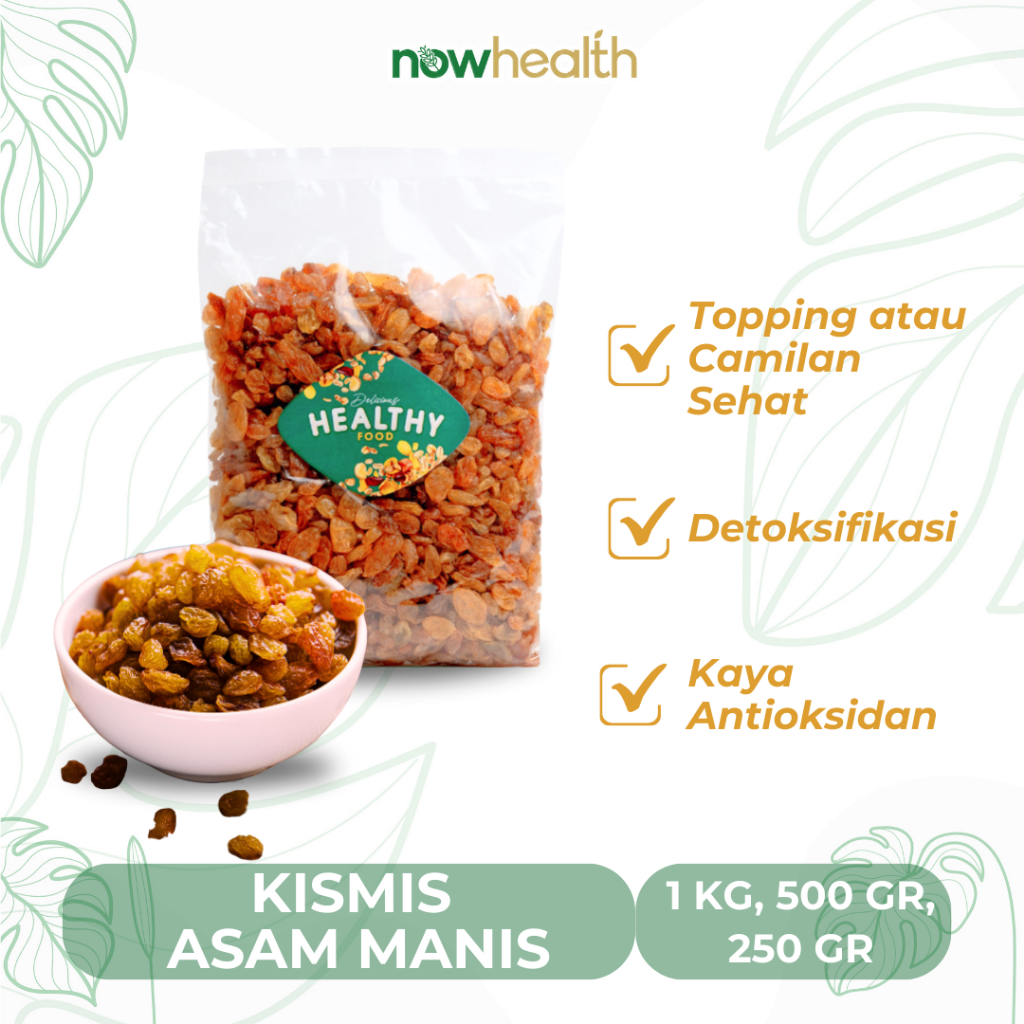 

Kismis Golden Asam Manis 500 gr Kismis Raisin Organik Healthy Food