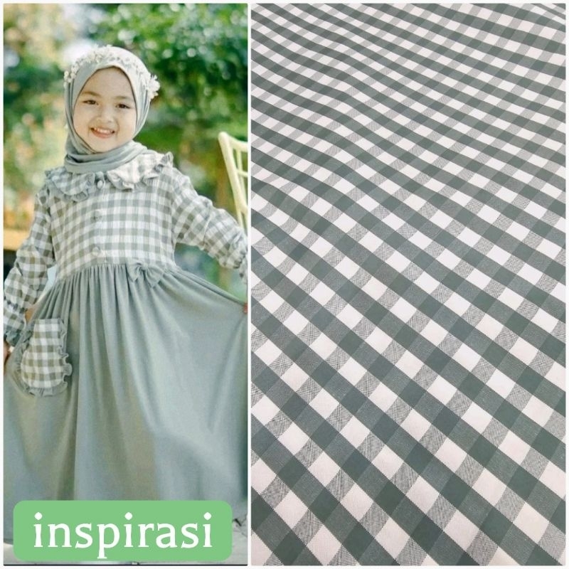 katun kotak kotak / kain kemeja / kain kotak kotak