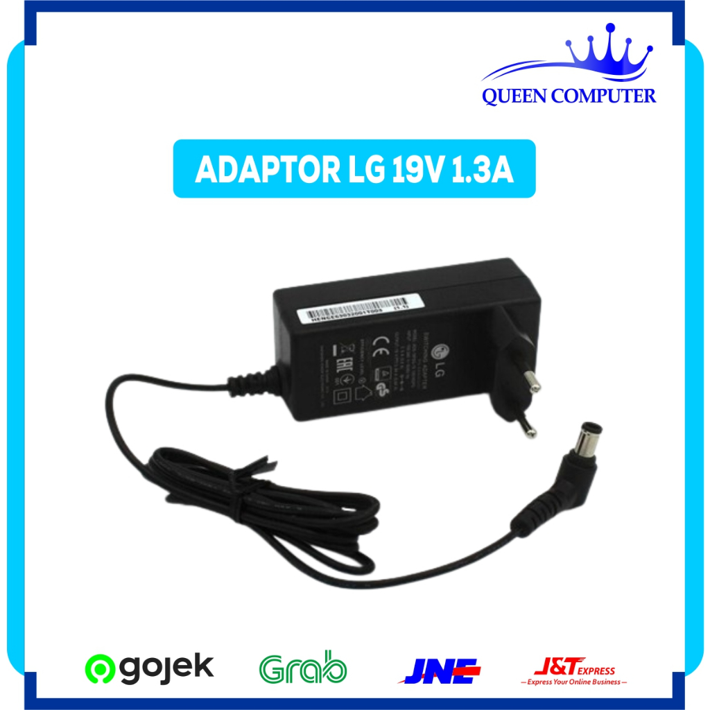 Adaptor LCD LED Monitor LG 19V 1.3A Original Kabel Power AC/Adaptor LG