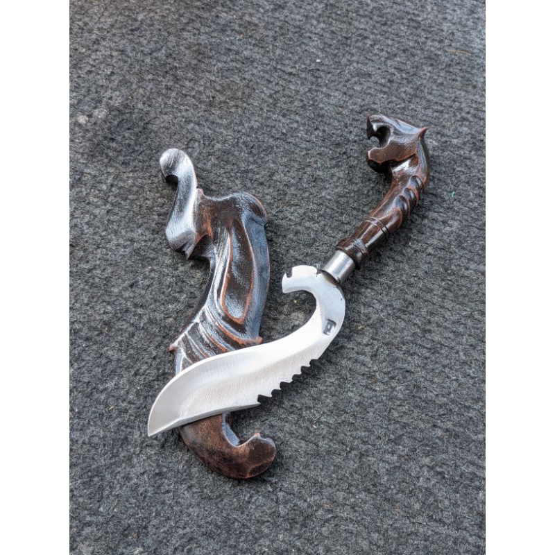 kujang hiasan baja per panjng bilah 15cm