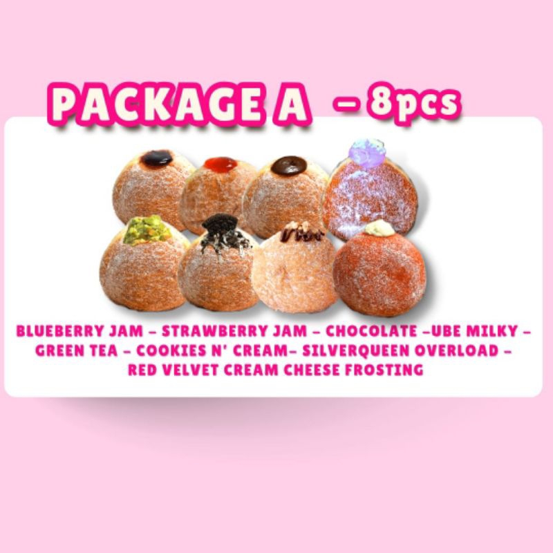 

Package A Bomboloni isi 8pcs. Donat Khas Italia