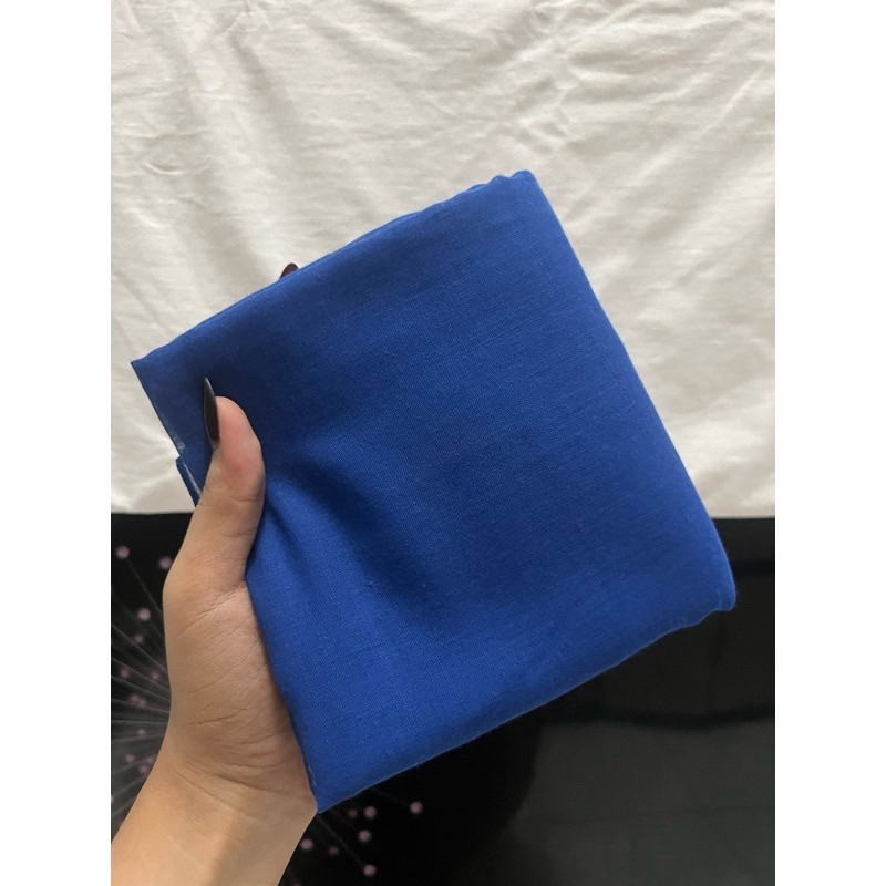 Hijab Biru Elektrik Paris Jadul Birel Hijab Segiempat Paris Jadul Biru Elektrik