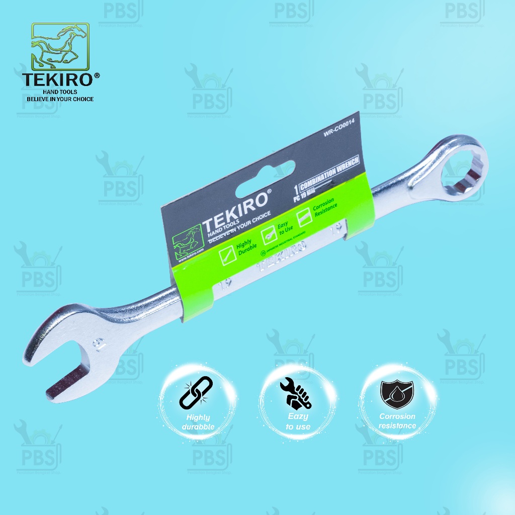 Kunci Ring Pas TEKIRO 19mm . Ring Pas 19 mm . Kunci TEKIRO . Kunci TEKIRO ORIGINAL