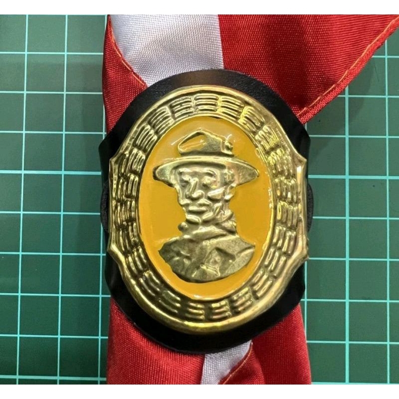 Ring Hasduk Boden Powel Kalep Timbul Ring BP Timbul Kuning Bijian