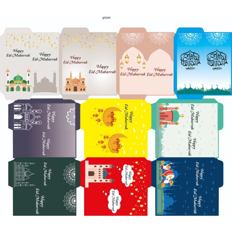 

Amplop Lebaran motif muslim 10 pcs(sudah di lipat)