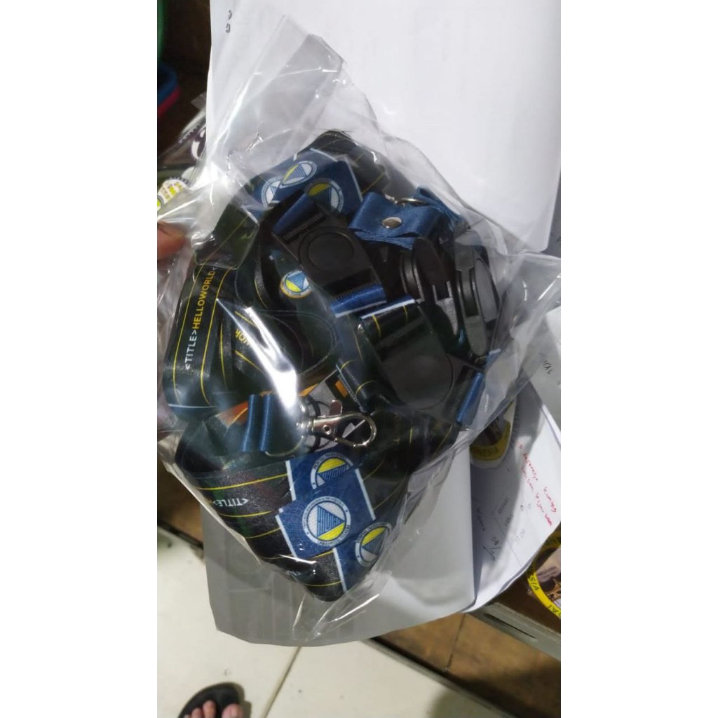 

Tali Card Lanyard Custom Murah Dua Sisi Free Design