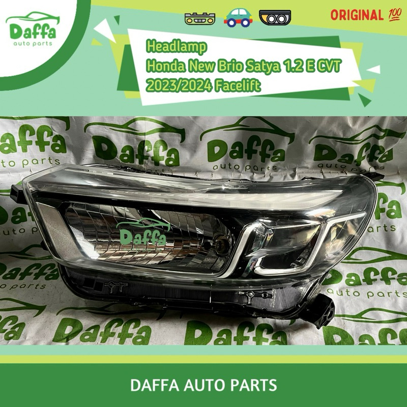 Headlamp Headlight Head Lamp Light Lampu Depan Utama Besar Mobil Honda New Brio Satya 1.2 E CVT 2022