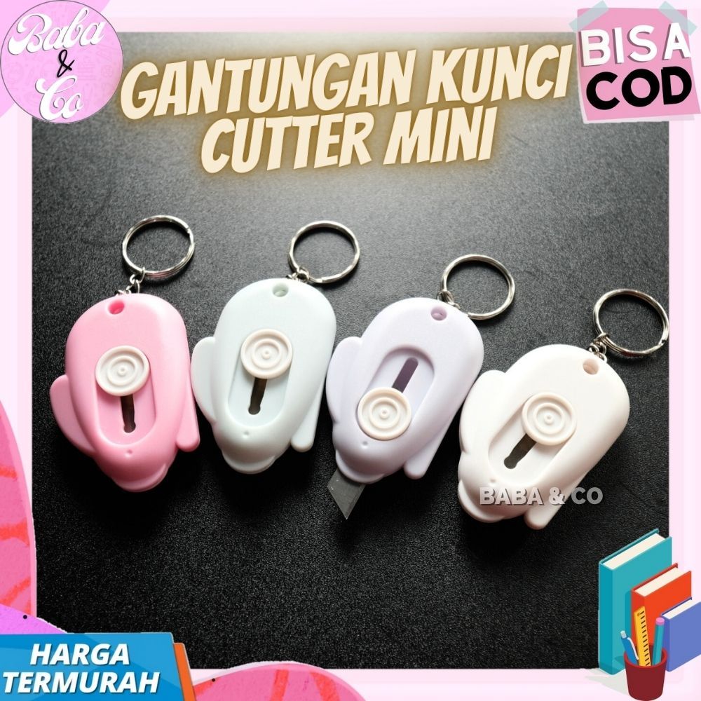 GANTUNGAN CUTTER MINI GANTUNGAN KUNCI CUTTER KECIL UNBOXING LUCU UNIK