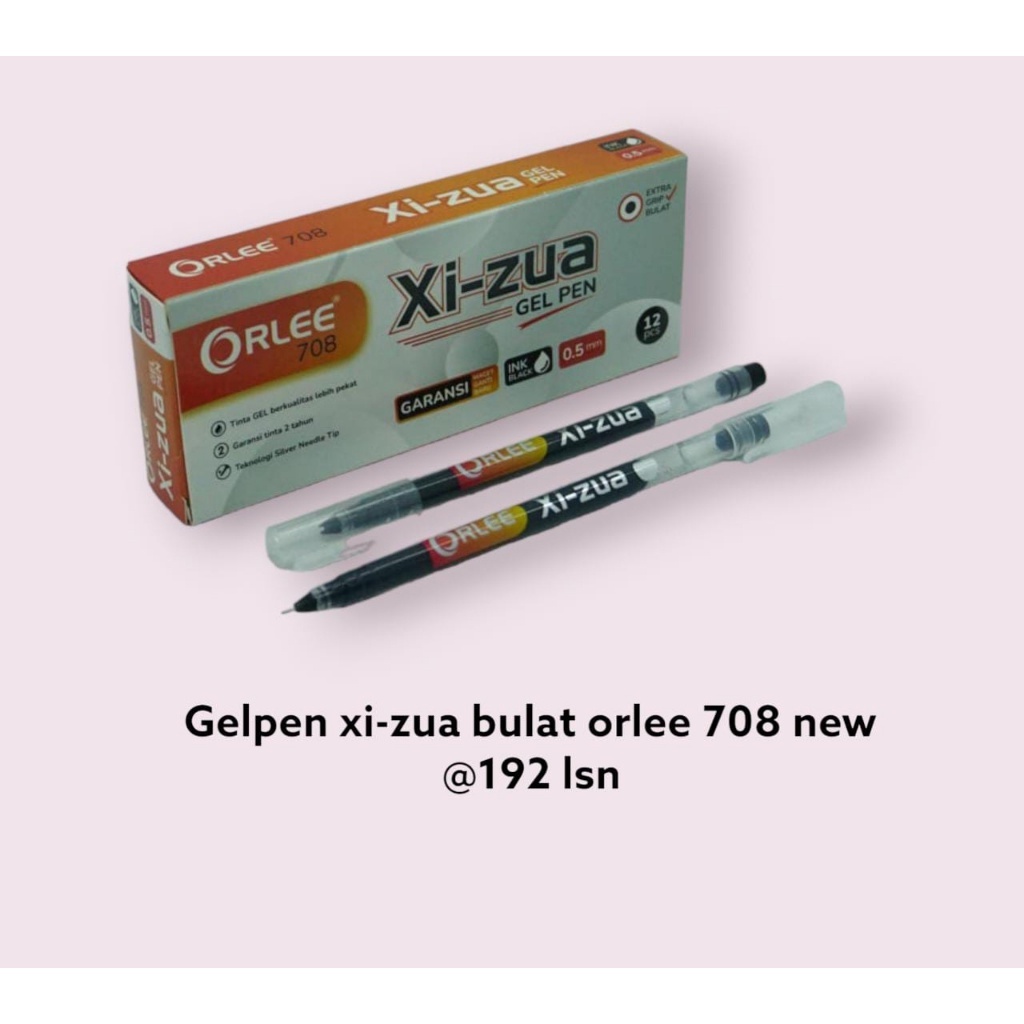 

BOLPOIN/PULPEN GEL XIZUA APEL NEW 708 GEL PEN /ORLEE// 1 LUSIN ISI 12 PCS