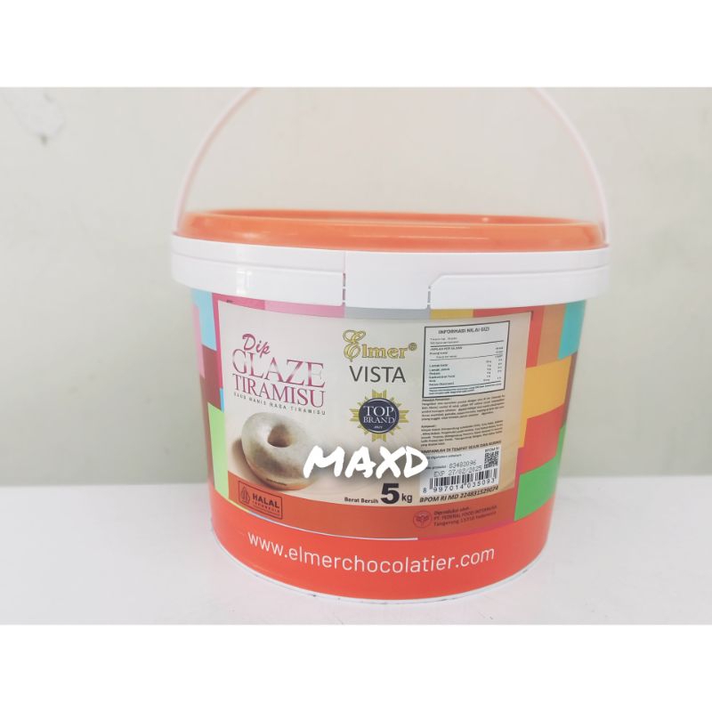 

ELMER Vista Dip Glaze Tiramisu Repack 500 gr