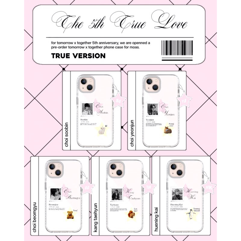 pre-order phone case casing hp txt tomorrow x together clear case