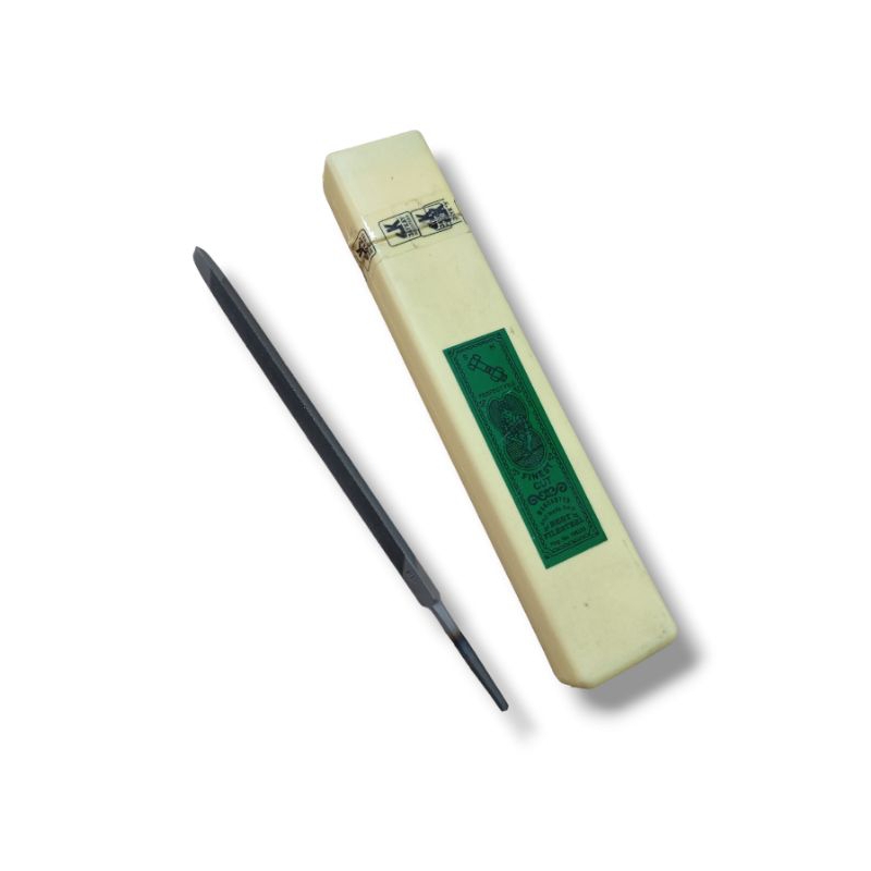 Kikir Segitiga Slim Taper File Gergaji Kayu 6" Inch Baud Box