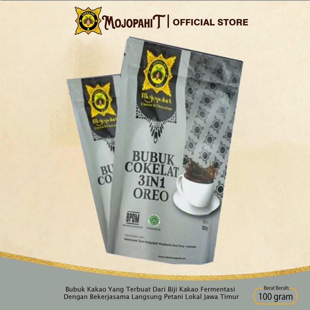 

Cokelat Mojopahit || Bubuk Cokelat 3in1 Oreo 100 gram