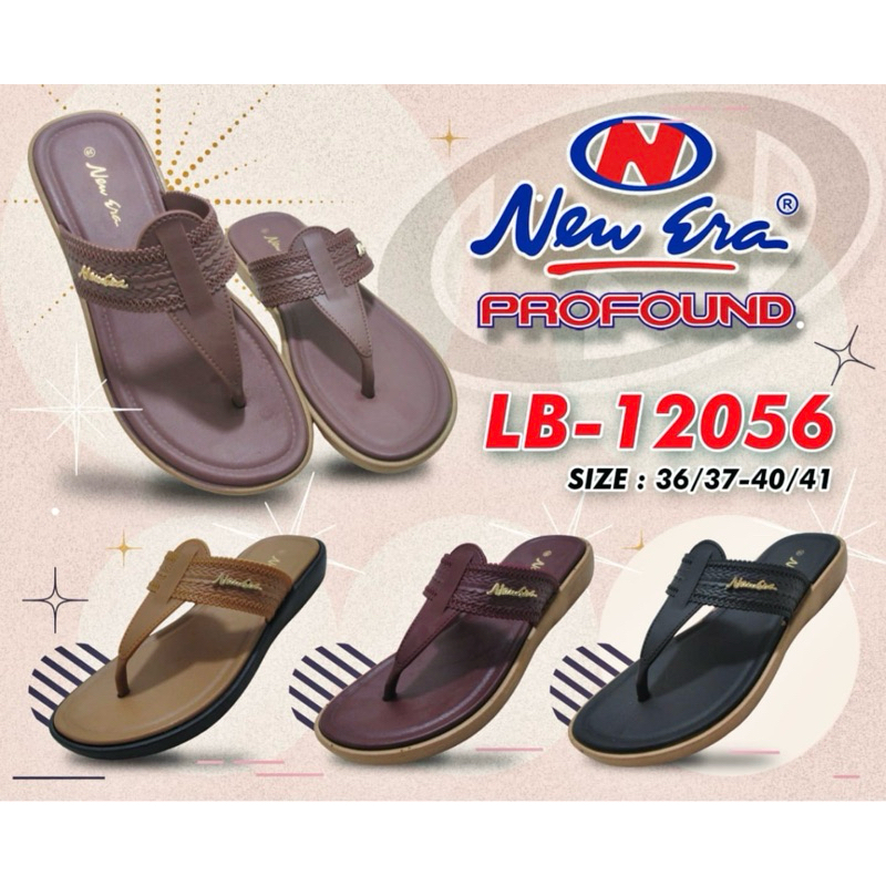 SANDAL JAPIT KARET WANITA NEW ERA LB 12056 SIZE 36-41 100% ORIGINAL BY NEW ERA