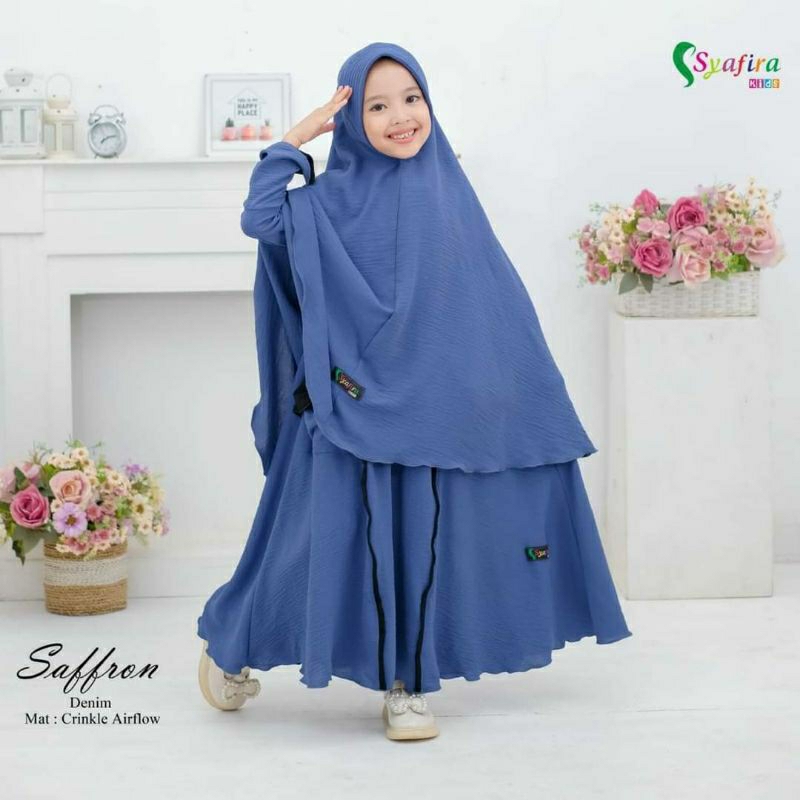 Gamis Anak Perempuan Baju Gamis Anak Perempuan Hijab Anak Perempuan Gamis Anak Tanggung Saffron By S