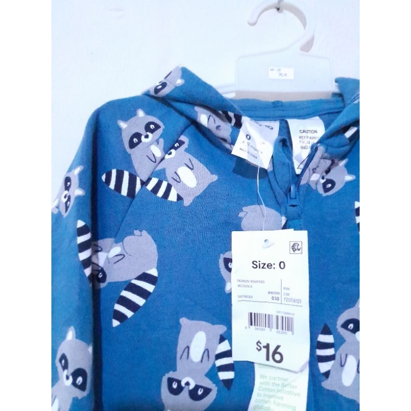 Sleepsuit Hoodie Anko Baby Size 6-12M | Sleepsuit bayi premium