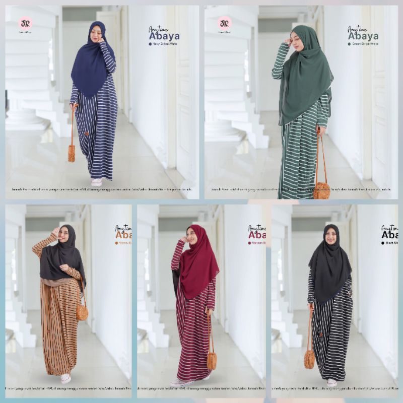 Jannah River Casual Abaya Anytime || Abaya Kaos Premium by Jannah River #abayaanytime #jannahtiver