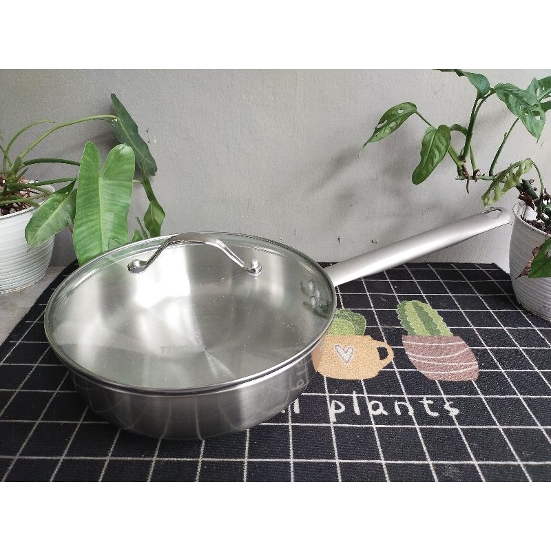 Wok Wajan Tivoli Cookworks 24cm Stainless Steel Maxim Export