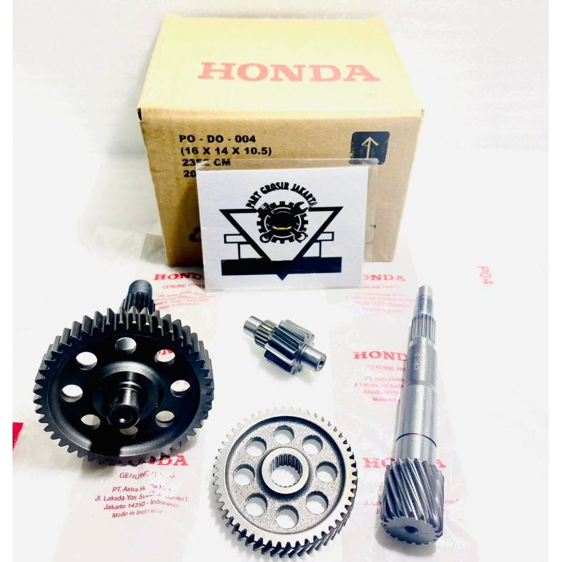 AS GEAR BOX GIR PULLY GARDAN RASIO SET HONDA BEAT FI K25 STATER KASAR SCOOPY FI K16 STATER KASARTAHU