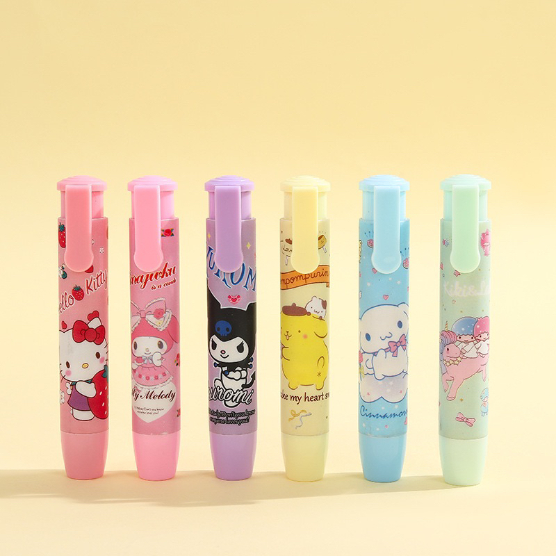 

JM Penghapus Pensil Mekanik Karakter Sanrio Hello Kitty Melody Penghapus Pensil Mekanik Cetekan Press Mechanical Pencil Eraser