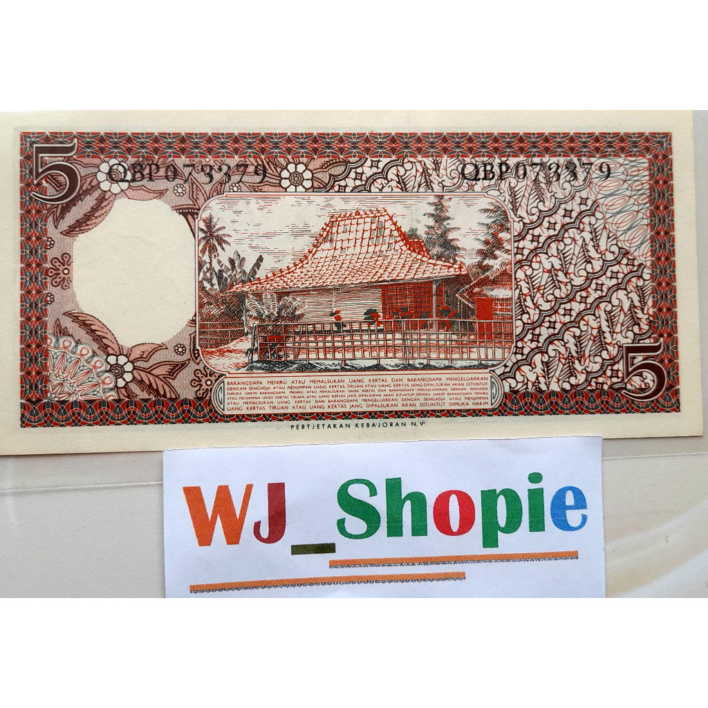 Uang Kono 5 rupiah 1960