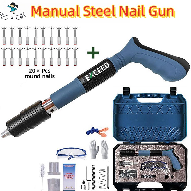 ART D96Q Manual Steel Nail Gun Alat Mesin Tembak Paku Beton Paku Tembak Beton Baja Alat Paku Tembak 