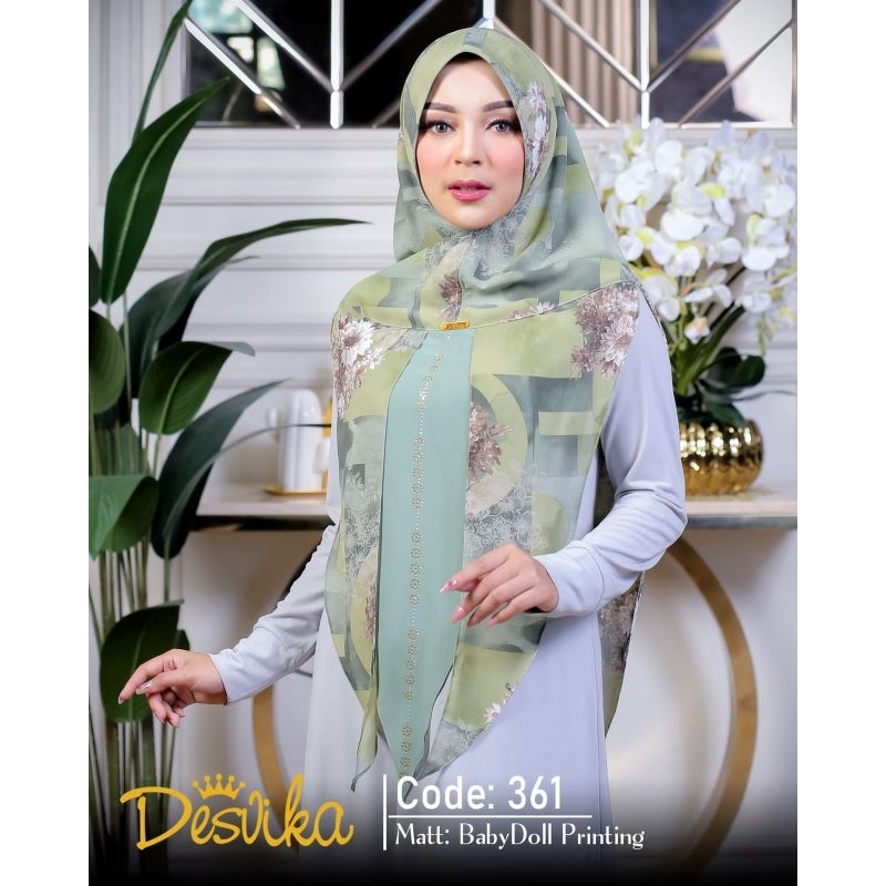 HIJAB DC DESVIKA 361 // DC 361 // HIJAB HOODIE // HIJAB MOTIF // HIJAB INSTAN // HIJAB MURAH GROSIR