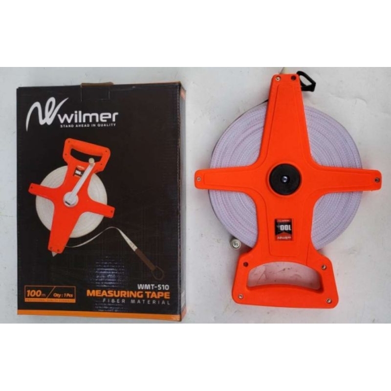 METERAN FIBER ROLL METER BANGUNAN ALAT UKUR TUKANG 100 METER