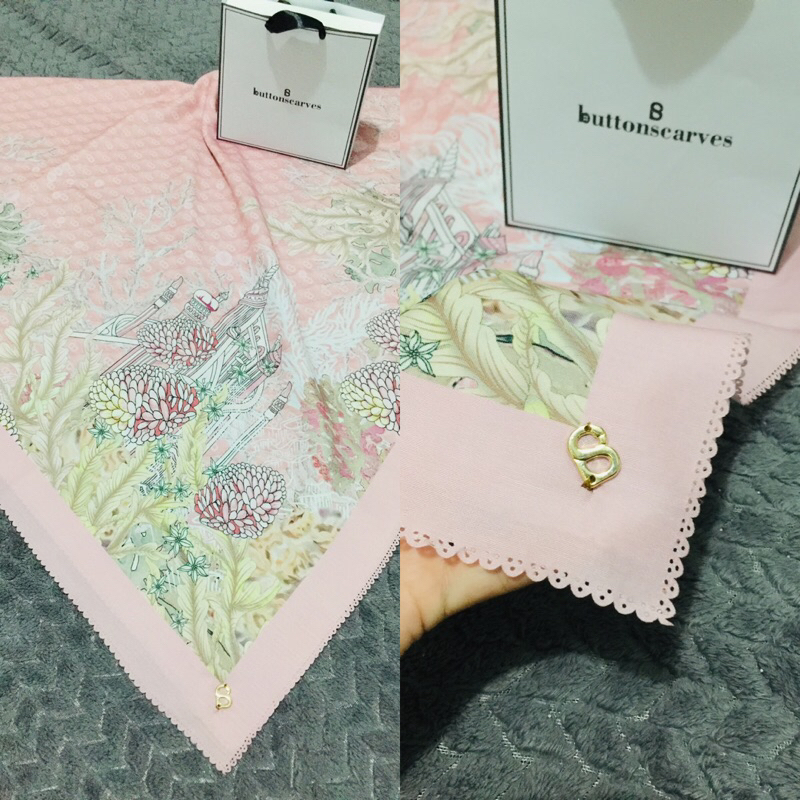 Buttonscarves Little Mermaid Coral