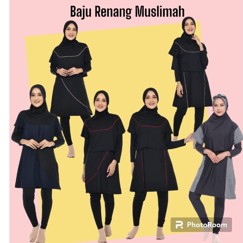 ART T45K Baju Renang Muslimah Dewasa jumbo Baju Renang jumbo syari baju renang perempuan baju renang wanita big size renang hijab bolero